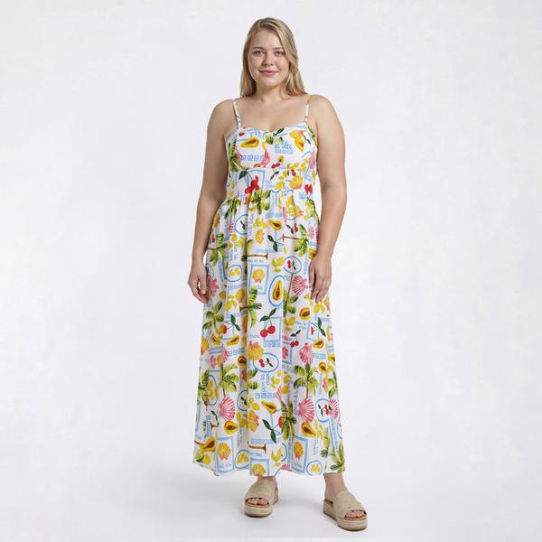 Juniors Plus Jolie & Joy Greek Airflow Bra Cup Bodice Dress